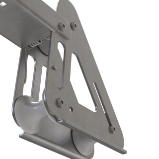 Spring for pivoting anchor roller