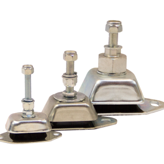 Flexible engine mount, max 30kg pr mount