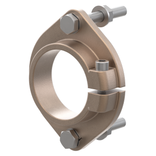 Clamp attachment for stern tubes, shaft Ø30mm