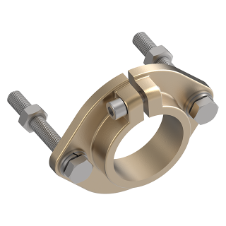 Clamp attachment for stern tubes, shaft Ø25mm