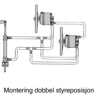 Hydraulic steering cylinder SP500