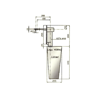 Rudder, type 16/7 S-0, bronze