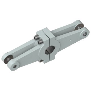 Rudder tiller arm shaft Ø50mm bolt Ø16mm, dual
