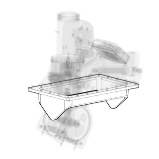 Mold in frame for Ø300mm retract thrusters